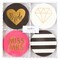 Elegant Bride to Be Coasters – Gold Foil Decorations for Bachelorette Party & Bridal Shower Celebrations